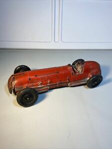 【送料無料】ホビー ・模型車・バイク レーシングカー オーバーンラバーレッドレーサードライバー1940s auburn rubber red 7 racer race car with driver｜hokushin