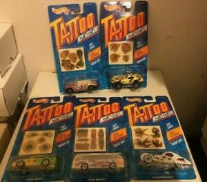 【送料無料】ホビー ・模型車・バイク レーシングカー ホットホイールタトゥーマシンマシンボックスhot wheels tattoo machines lot of 5 cars in box｜hokushin