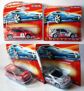 【送料無料】ホビー ・模型車・バイク レーシングカー レアマジョレットコレクタープジョーレーシングラリー2x rare majorette 200 collector peugeot 206 wrc racing rally sealed｜hokushin