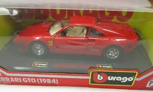 【送料無料】ホビー ・模型車・バイク レーシングカー レッドフェラーリイタリアスケールbburago 1984 red ferrari gto 124 scale made in italy｜hokushin