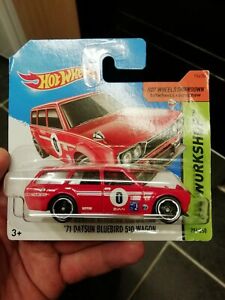 【送料無料】ホビー ・模型車・バイク レーシングカー ホットホイールワゴンショートカードhot wheels 71 datsun 510 wagon first edition short card｜hokushin