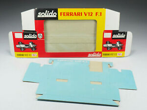 【送料無料】ホビー ・模型車・バイク レーシングカー ビスフェラーリボックスsolido 167 bisferrari v12 f1empty box