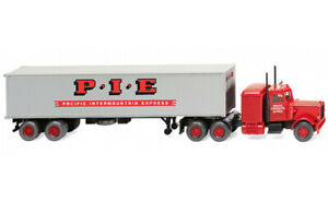 【送料無料】ホビー ・模型車・バイク レーシングカー 052706 wiking peterbilt pacific killer express containersz 187