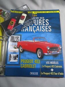 【送料無料】ホビー ・模型車・バイク レーシングカー アトラスプジョーカブリオレカブリオレdv8496 atlas 187 peugeot 403 cabriolet 1957403 cabriolet 1957 booklet
