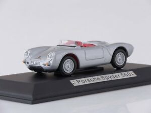 【送料無料】ホビー ・模型車・バイク レーシングカー スケールモデルポルシェスパイダーシルバーscale model 143 porsche spyder 550 1953 silver