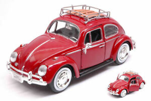 【送料無料】ホビー ・模型車・バイク レーシングカー フォルクスワーゲンビートルダークレッドモデルモーターマックスvolkswagen vw beetle dark red 124 model motormax｜hokushin