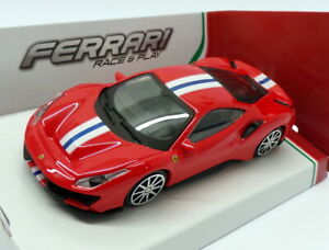 【送料無料】ホビー ・模型車・バイク レーシングカー ブラゴスケールモデルカーフェラーリピスタレッドストライプburago 143 scale model car 1836052 ferrari 488 pistared with stripe|hokushin