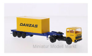 【送料無料】ホビー ・模型車・バイク レーシングカー 98161 brekina mercedes lps 1620 danzas 20ftcontainersz 187｜hokushin