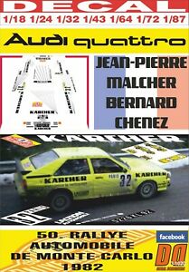 【送料無料】ホビー ・模型車・バイク レーシングカー デカールアウディクワトロマルチャーモンテカルロdecal audi quattro jp malcher r montecarlo 1982 24th 01 12,766円