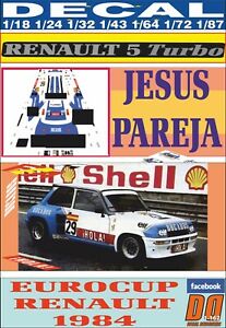 【送料無料】ホビー ・模型車・バイク レーシングカー デカールルノーターボユーロカップイエスカップルdecal renault 5 turbo eurocup 1984 jesus couple 01