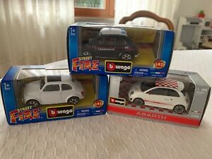 【送料無料】ホビー ・模型車・バイク レーシングカー トレフィアットブラゴヌオーヴェマイダコレツィオーネtre fiat 500 burago 143 nuove mai utilizzate da collezione