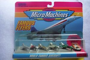 【送料無料】ホビー ・模型車・バイク レーシングカー マイクロマシンフライヤーズコレクションオープンロットmicro machines famous flyers collection 3 *rare* unopened 1992 galoob lot