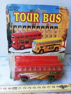【送料無料】ホビー ・模型車・バイク レーシングカー メタルツアーバスヴィンテージdie cast metal tour bus vintage
