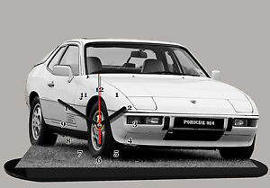 【送料無料】ホビー ・模型車・バイク レーシングカー ポルシェミニチュアクロック