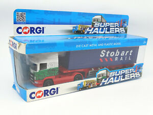 【送料無料】ホビー ・模型車・バイク レーシングカー コーギースカニアセミレモルケストバートライルcorgi 160 scania semi remolque stobart rail