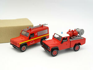 【送料無料】ホビー ・模型車・バイク レーシングカー ソリッドファイアランドローバーディフェンダーロットsolid fire sb 143 lot of 2 land rover defender