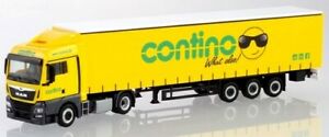 【送料無料】ホビー ・模型車・バイク レーシングカー マンセミトレーラーヘルパコンティーノスケールman tgx xlx e6c semi trailer fridge herpa contino 187 scale oh