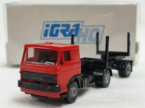 【送料無料】ホビー ・模型車・バイク レーシングカー リアズウッドトランスポーターレッドigra 816 liaz wood transporter red 187 h0