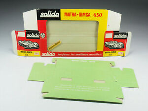 【送料無料】ホビー ・模型車・バイク レーシングカー マトラシムカボックスsolido 178matra simca 650empty box