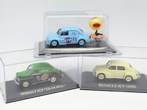 【送料無料】ホビー ・模型車・バイク レーシングカー プレンサローテドルノーパルッシュベルリナixo prensa 143 lote de 3 renault 4cv parches es va individual berlina