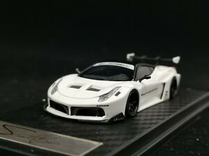 【送料無料】ホビー ・模型車・バイク レーシングカー リバティウォークワークスフェラーリホワイトブラック