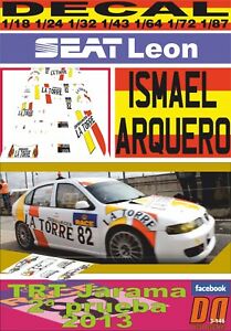 【送料無料】ホビー ・模型車・バイク レーシングカー デカールシートレオンイスマエルアーチャーdecal seat leon ismael archer trt 2013 01