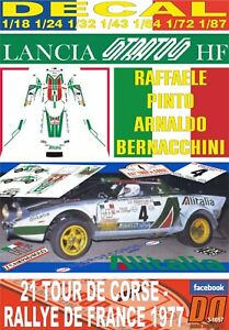 【送料無料】ホビー ・模型車・バイク レーシングカー デカールランチアストラトスピントツールドコルスdecal lancia stratos hf r pinto tour de corse 1977 2nd 01