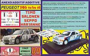 【送料無料】ホビー ・模型車・バイク レーシングカー アネックスデカールプジョーターボモンテカルロannex decal 143 peugeot 205 turbo 16 t tarja r montecarlo 1985 01
