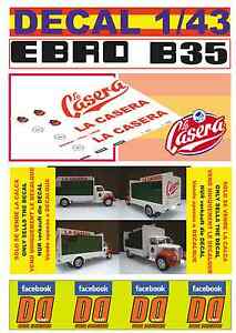 【送料無料】ホビー ・模型車・バイク レーシングカー デカールエブロソーダラカセラdecal 143 ebro b35 soda lacasera 01