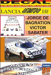 【送料無料】ホビー ・模型車・バイク レーシングカー デカールランチアストラトスロスマンスデバゴレーションレースdecal lancia stratos hf rothmans j de bagration r race 1981 2nd 01