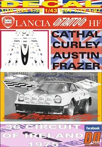 【送料無料】ホビー ・模型車・バイク レーシングカー デカールランチアストラトースカーリーアイルランドdecal lancia stratos the chequered flag c curley c ireland 1975 dnf 01