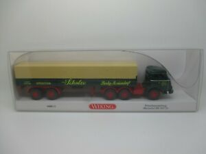 【送料無料】ホビー ・模型車・バイク レーシングカー ワイキングヘンシェルフラットベッドセミトレーラースプエディションシュルツェwiking henschel hs 165t flatbed semitrailer spedition schulze 0488 02 ssk27 *