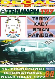 【送料無料】ホビー ・模型車・バイク レーシングカー デカールdecal triumph tr7 v8 t kaby welsh r 1979 10th 01