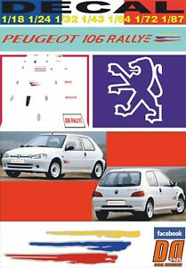 【送料無料】ホビー ・模型車・バイク レーシングカー デカールプジョーラリーフェーズdecal peugeot 106 rallye phase ii 1996 01