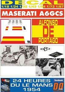 【送料無料】ホビー ・模型車・バイク レーシングカー デカールマセラティアアルフォンソデポルタゴルマンdecal maserati a6gcs alfonso de portago 24 h le mans 1954 01