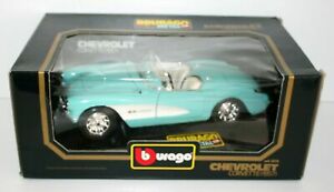 【送料無料】ホビー ・模型車・バイク レーシングカー ブラゴシボレーコルベットターコイズburago 118 3024 chevrolet corvette 1957 turquoise 18,485円