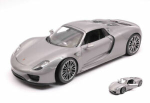 【送料無料】ホビー ・模型車・バイク レーシングカー ポルシェスパイダーハードトップシルバーモデルウェルporsche 918 spyder hardtop silver 118 model 18051hs welly