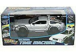 【送料無料】ホビー ・模型車・バイク レーシングカー ウサドミニカーマキナデルティエンポデロランブエロルエダヴェルシオンusado minicar 124 maquina del tiempo delorean vuelo rueda version plateado tu