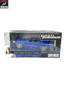 【送料無料】ホビー ・模型車・バイク レーシングカー ジェイダジュエツブライアンスカイラインjada jouets 124 brian skyline bnr34｜hokushin