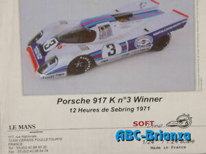 【送料無料】ホビー ・模型車・バイク レーシングカー ルマンミニチュアポルシェウィナーセブリングle mans miniatures porsche lm124061k 917k n3 winner sebring 1971