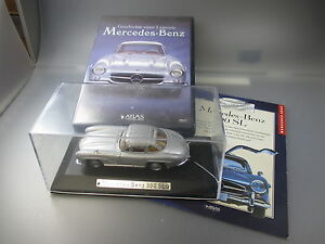 【送料無料】ホビー ・模型車・バイク レーシングカー メルセデスガルウィングモデルボックスアトラスパブリッシャーリーフmercedes 300sl gullwing model boxed pc cd atlas publisher leaf