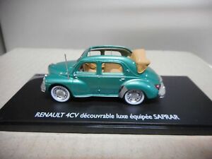 【送料無料】ホビー ・模型車・バイク レーシングカー ルノーデクブルラックスサプラーエリゴールrenault 4cv decouvrable luxe saprar 143 eligor