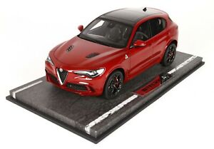 【送料無料】ホビー ・模型車・バイク レーシングカー アルファロメオクアドリフォリオステルヴィオロッソコンペティツィオーネalfa romeo quadrifoglio stelvio rosso competizione 118 bbr bbrc 1830a