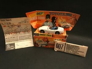 【送料無料】ホビー ・模型車・バイク レーシングカー コーギージェームズボンドトヨタオリジナルボックスcorgi toys 336 007 james bond toyota 2000gt in original box 1967｜hokushin