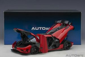 【送料無料】ホビー ・模型車・バイク レーシングカー オートアートケーニグセグアゲラチリレッドカーボンブラック