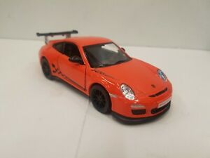 【送料無料】ホビー ・模型車・バイク レーシングカー ポルシェオレンジキンスマートトイモデルスケール2010 porsche 911 gt3 rs orange kinsmart toy car model 136 scale