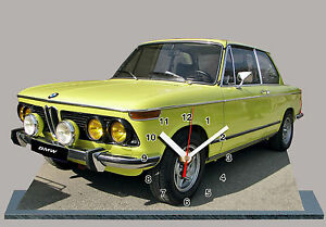 【送料無料】ホビー ・模型車・バイク レーシングカー ヴォイトゥールミニチュアvoiture , bmw 2002 tii jaune05 en horloge miniature｜hokushin