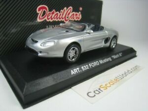 【送料無料】ホビー ・模型車・バイク レーシングカー フォードマスタングマッハコンセプトカーディテールカーシルバーford mustang mach iii concept car 1993 143 detailcars silver