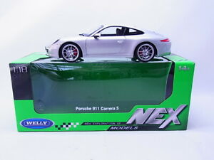 【送料無料】ホビー ・模型車・バイク レーシングカー ウェルポルシェカレラモデル83384 welly 18047s porsche 911 991 carrera s 2012 model 118 in ovp