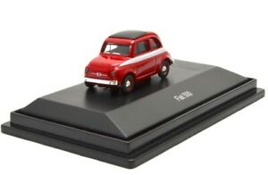 【送料無料】ホビー ・模型車・バイク レーシングカー シューコシュコフィアットレッドschuco shuko 187 fiat 500 red